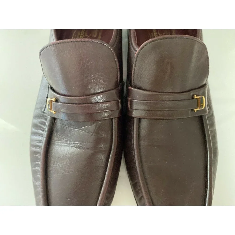 Florsheim Comfortech Signature Men's Shoes 10.5C Burgundy Loafers Dress Slip On‎